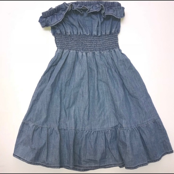 Seven7 | Dresses | Seven 7 Jeans Denim Strapless Dress | Poshmark